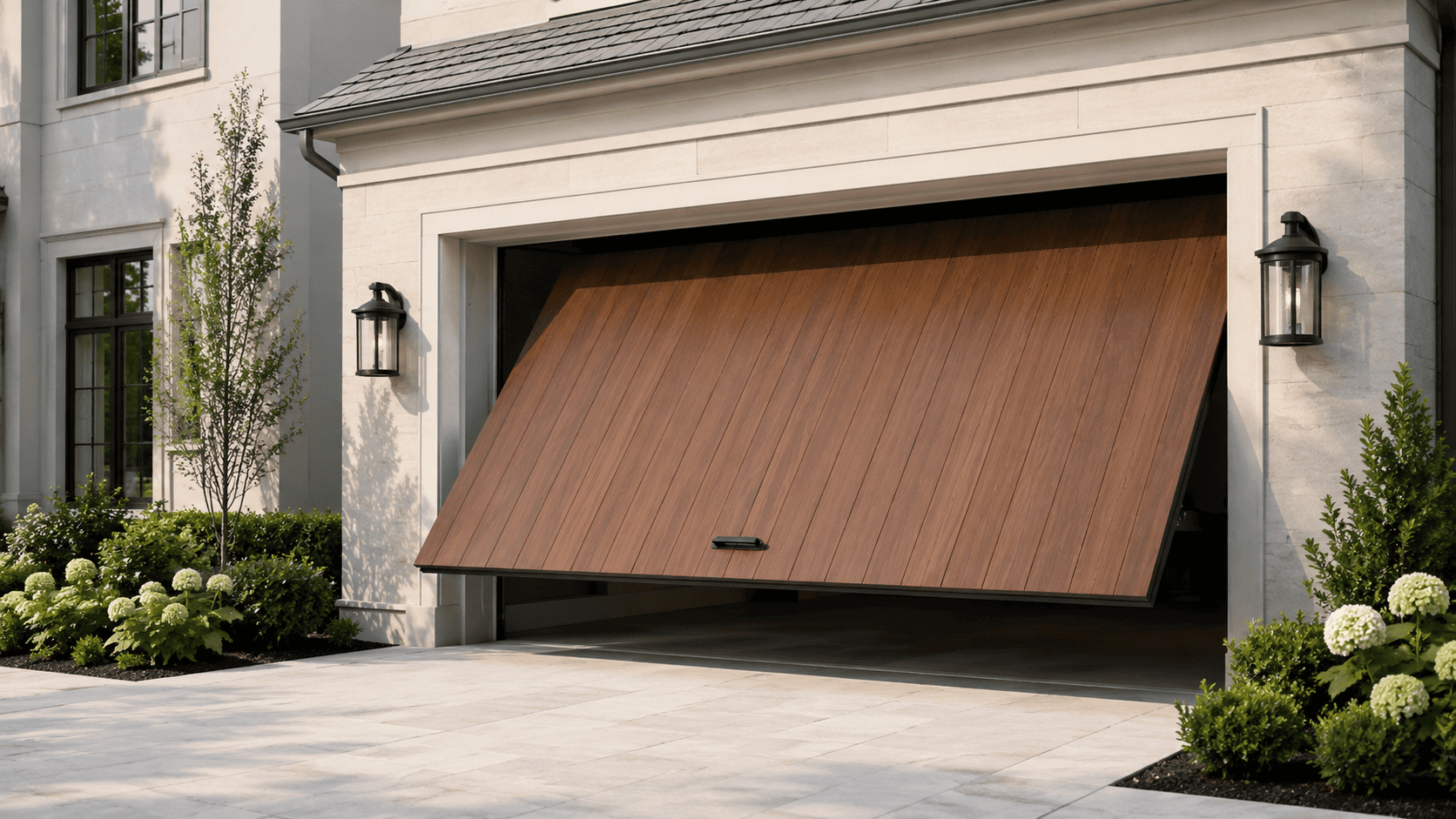 Garage door repair in progress — Seddon